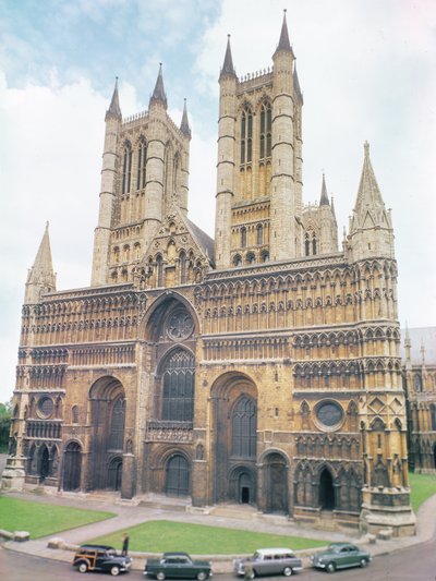 Ansicht der Kathedrale von Lincoln von Unbekannt Unbekannt